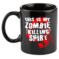 This Is My Zombie Killing Shirt 11oz C Handle Ceramic Mug