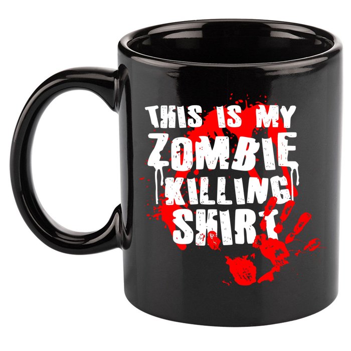 This Is My Zombie Killing Shirt 11oz C Handle Ceramic Mug