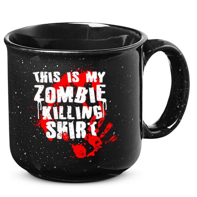 This Is My Zombie Killing Shirt 15oz Campfire Ceramic Mug