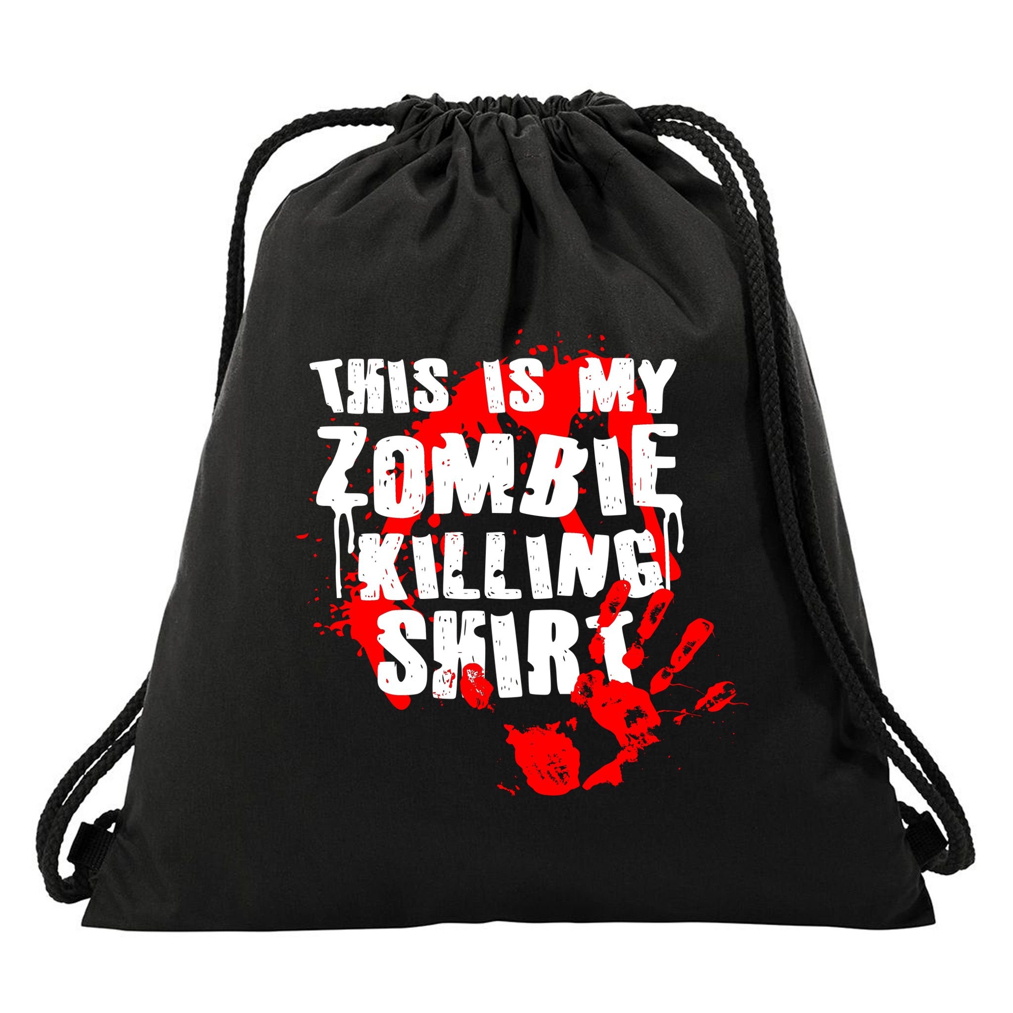 This Is My Zombie Killing Shirt Drawstring Bag