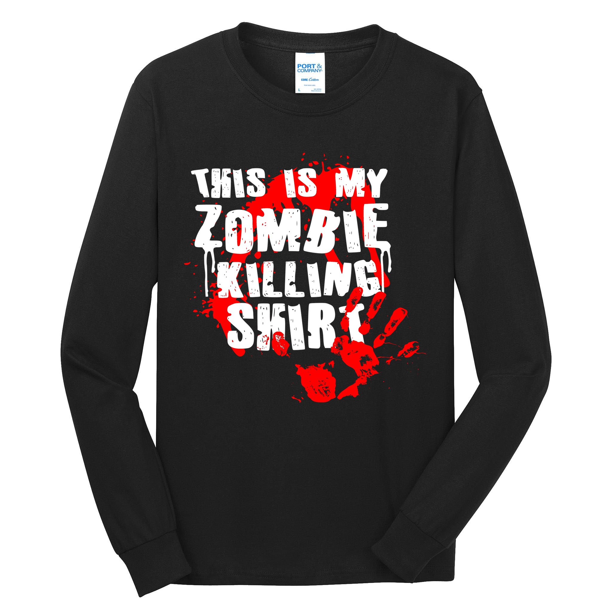 This Is My Zombie Killing Shirt Tall Long Sleeve T-Shirt