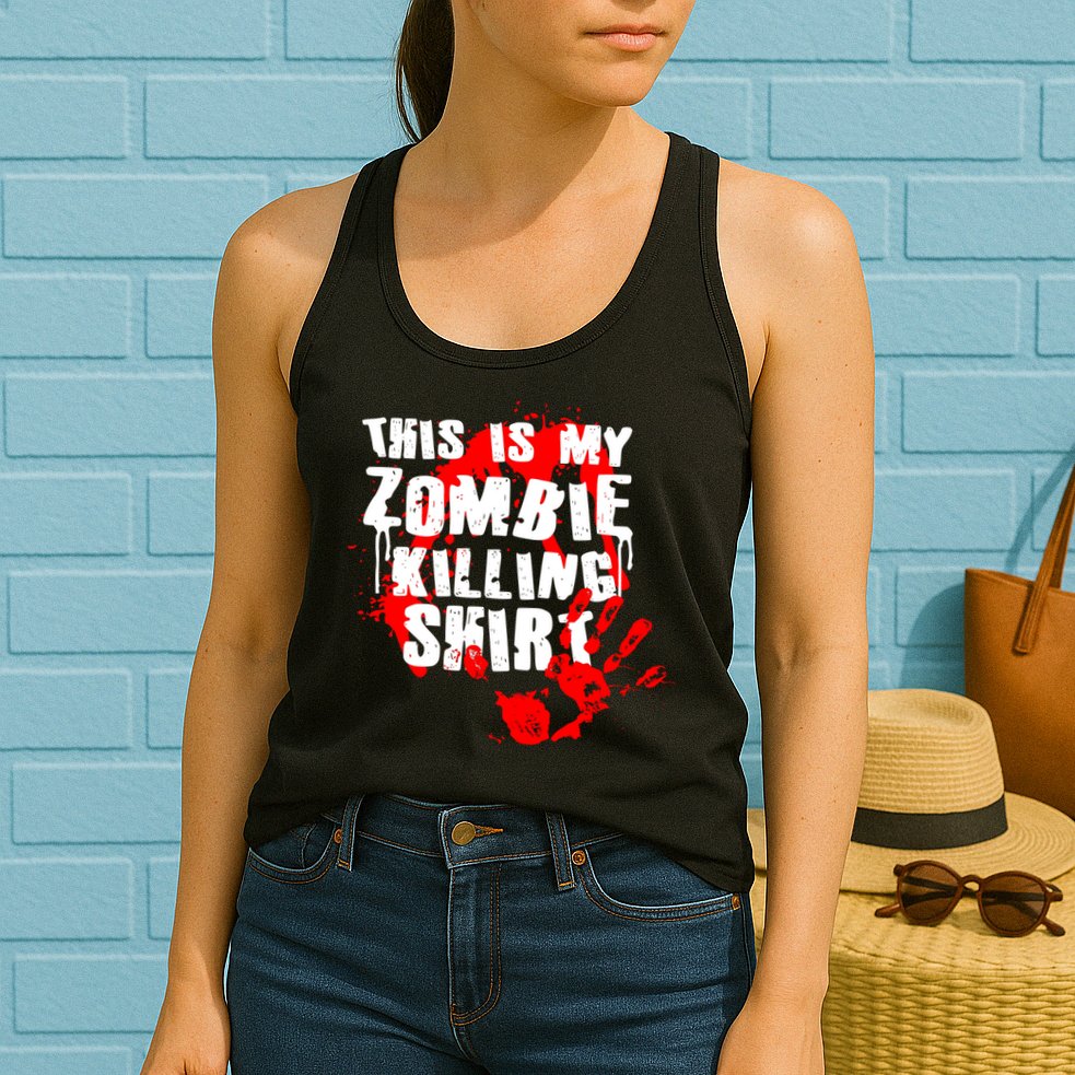 This Is My Zombie Killing Shirt Womens Tank Top