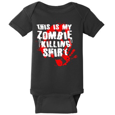This Is My Zombie Killing Shirt Baby Bodysuit