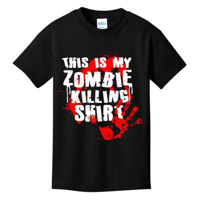 This Is My Zombie Killing Shirt Kids T-Shirt