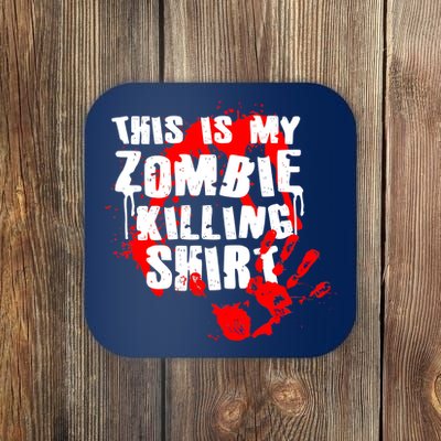 This Is My Zombie Killing Shirt Coaster