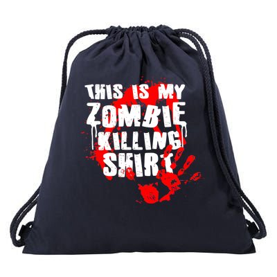 This Is My Zombie Killing Shirt Drawstring Bag