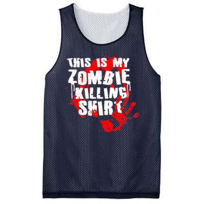 This Is My Zombie Killing Shirt Mesh Reversible Basketball Jersey Tank