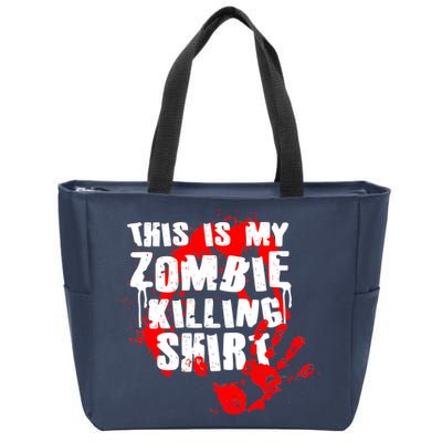 This Is My Zombie Killing Shirt Zip Tote Bag