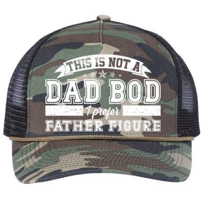 This Is Not A Dad Bod I Prefer Father Figure Retro Rope Trucker Hat Cap