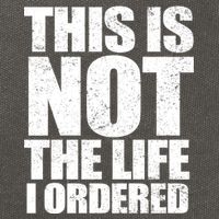 This Is Not The Life I Ordered Cotton Canvas Backpack