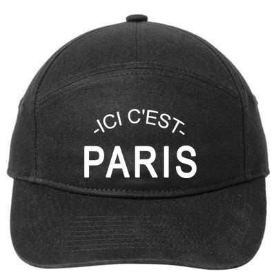 This Is Paris Ici C'est Paris Welcome To Paris 7-Panel Snapback Hat