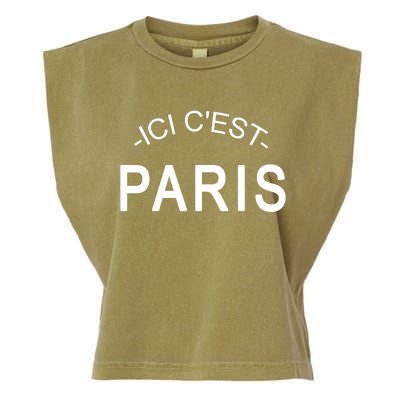 This Is Paris Ici C'est Paris Welcome To Paris Garment-Dyed Women's Muscle Tee