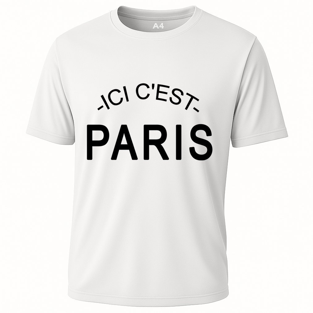 This Is Paris Ici C'est Paris Welcome To Paris Cooling Performance Crew T-Shirt