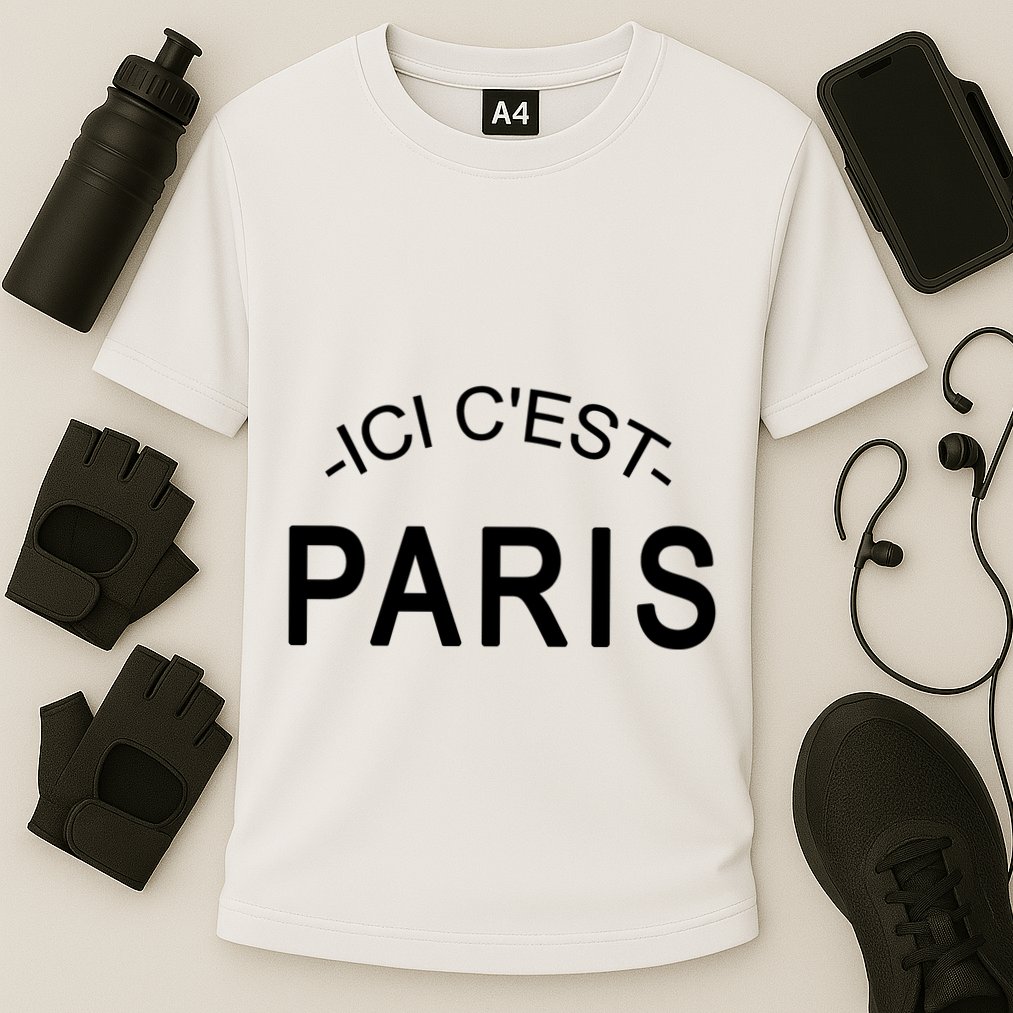 This Is Paris Ici C'est Paris Welcome To Paris Cooling Performance Crew T-Shirt