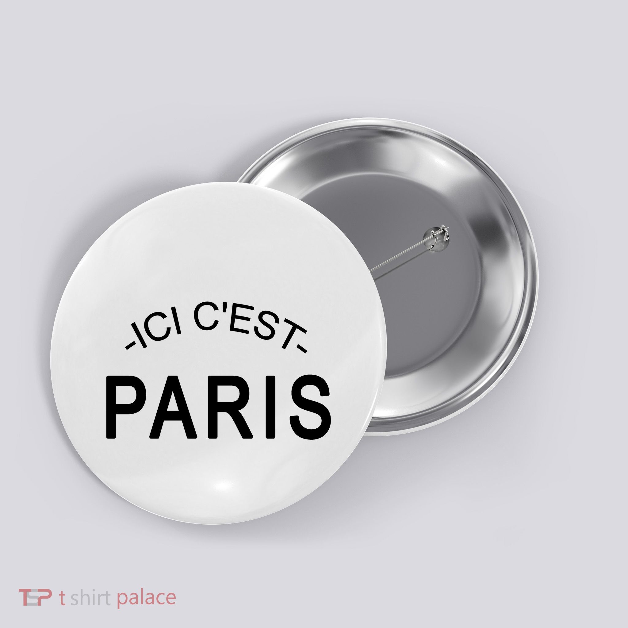 This Is Paris Ici C'est Paris Welcome To Paris Button