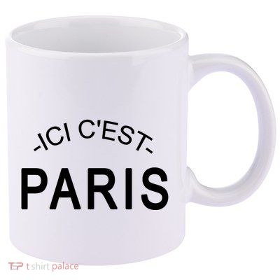 This Is Paris Ici C'est Paris Welcome To Paris 11oz C Handle Ceramic Mug