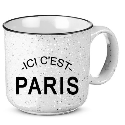 This Is Paris Ici C'est Paris Welcome To Paris 15oz Campfire Ceramic Mug