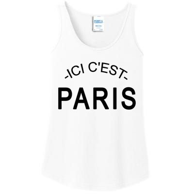 This Is Paris Ici C'est Paris Welcome To Paris Ladies Essential Tank