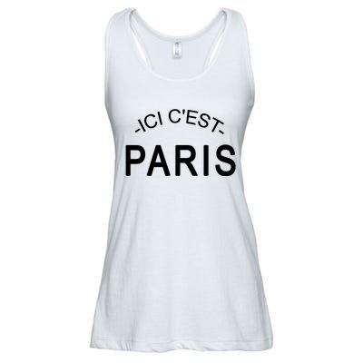 This Is Paris Ici C'est Paris Welcome To Paris Ladies Essential Flowy Tank