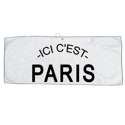 This Is Paris Ici C'est Paris Welcome To Paris Large Microfiber Waffle Golf Towel