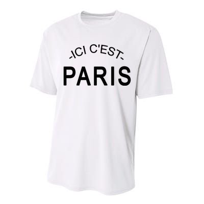 This Is Paris Ici C'est Paris Welcome To Paris Performance Sprint T-Shirt