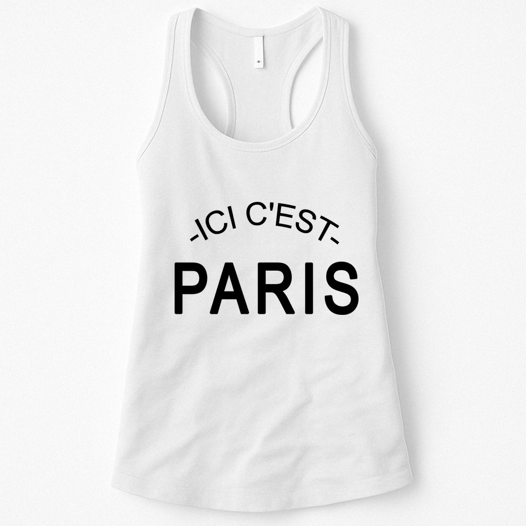 This Is Paris Ici C'est Paris Welcome To Paris Womens Tank Top