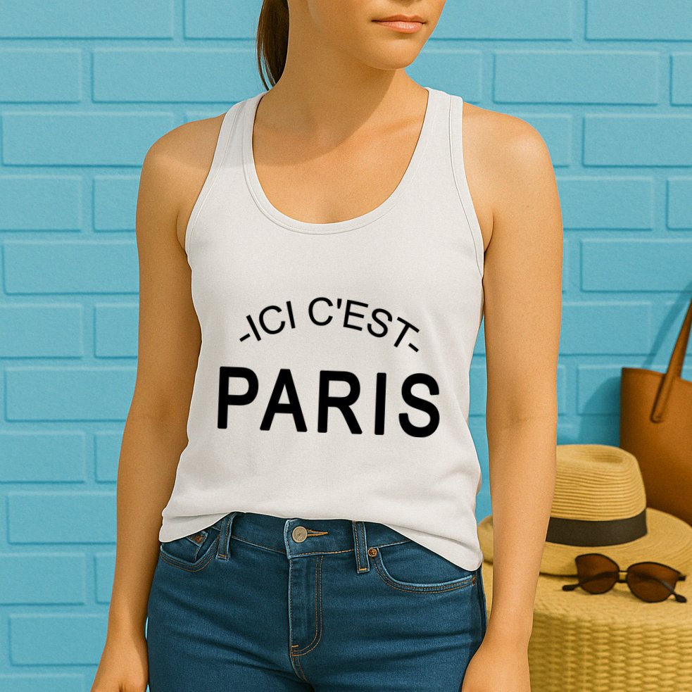 This Is Paris Ici C'est Paris Welcome To Paris Womens Tank Top