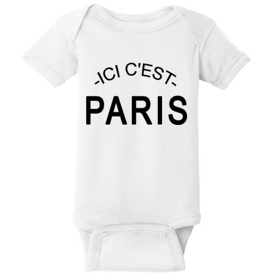 This Is Paris Ici C'est Paris Welcome To Paris Baby Bodysuit