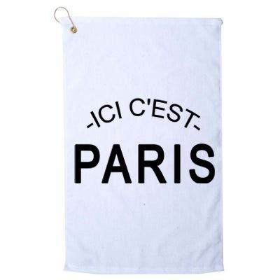 This Is Paris Ici C'est Paris Welcome To Paris Platinum Collection Golf Towel