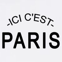 This Is Paris Ici C'est Paris Welcome To Paris Cropped Pullover Crew