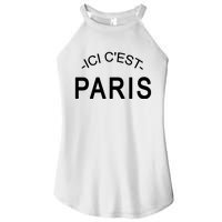 This Is Paris Ici C'est Paris Welcome To Paris Women's Perfect Tri Rocker Tank