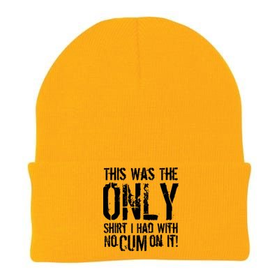 This Is The Only Shirt With No Cum Knit Cap Winter Beanie