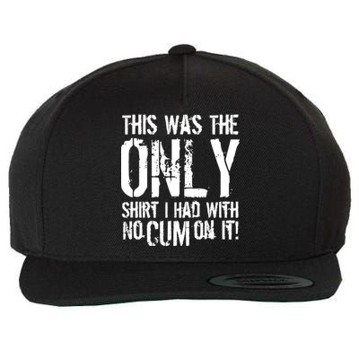 This Is The Only Shirt With No Cum Wool Snapback Cap