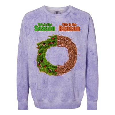 This Is The Season This Is The Reason Christian Colorblast Crewneck Sweatshirt