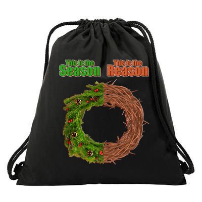 This Is The Season This Is The Reason Christian Drawstring Bag