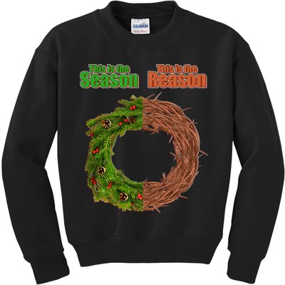This Is The Season This Is The Reason Christian Kids Sweatshirt
