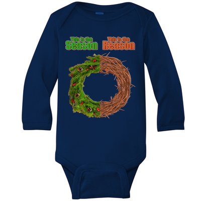 This Is The Season This Is The Reason Christian Baby Long Sleeve Bodysuit