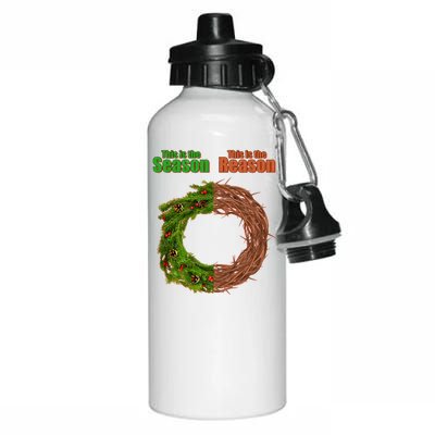 This Is The Season This Is The Reason Christian Aluminum Water Bottle