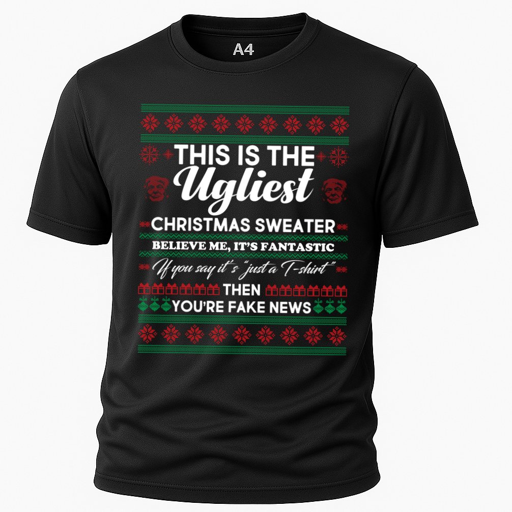 This Is The Ugliest Christmas Sweater Trump Cooling Performance Crew T-Shirt