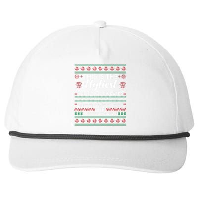 This Is The Ugliest Christmas Sweater Trump Snapback Five-Panel Rope Hat