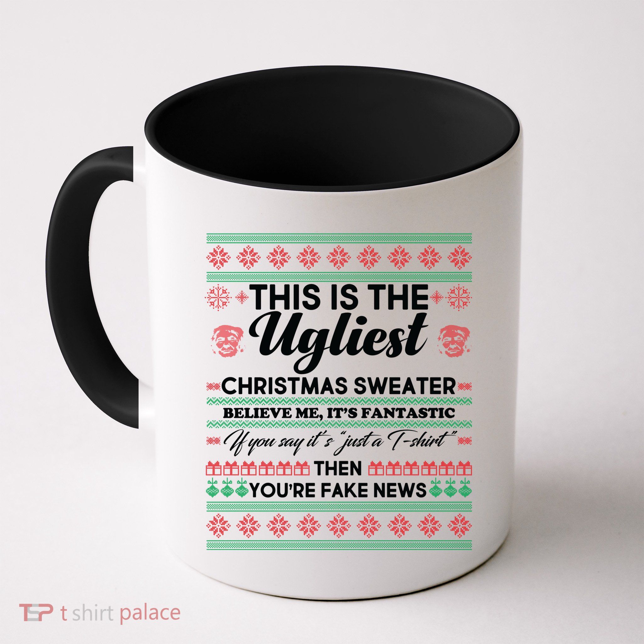 This Is The Ugliest Christmas Sweater Trump Mug