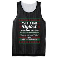 This Is The Ugliest Christmas Sweater Trump Mesh Reversible Basketball Jersey Tank