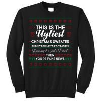 This Is The Ugliest Christmas Sweater Trump Tall Sweatshirt