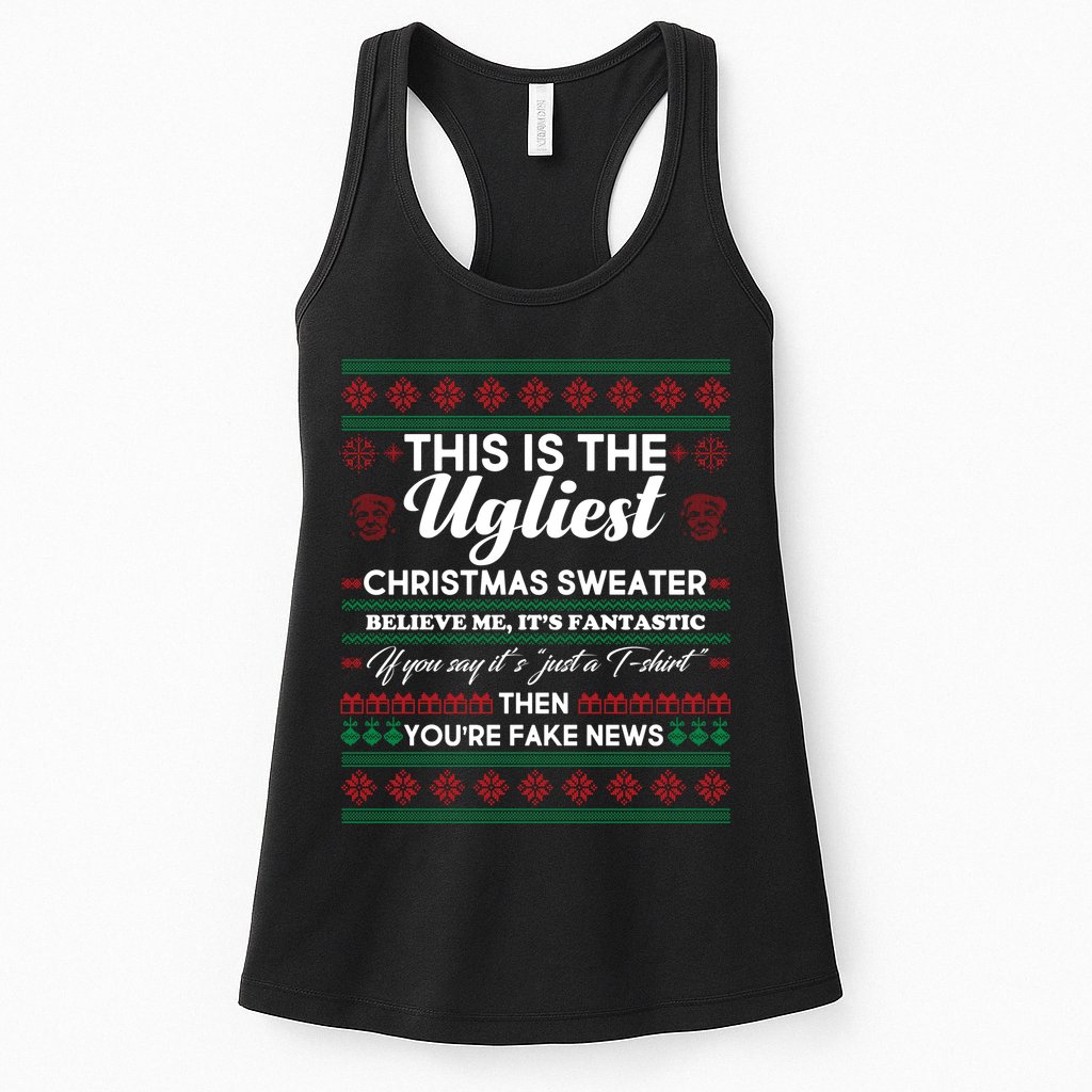 This Is The Ugliest Christmas Sweater Trump Womens Tank Top
