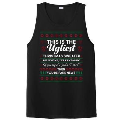 This Is The Ugliest Christmas Sweater Trump PosiCharge Competitor Tank