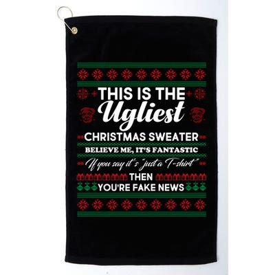 This Is The Ugliest Christmas Sweater Trump Golf Towel