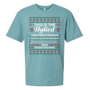 This Is The Ugliest Christmas Sweater Trump Sueded Cloud Jersey T-Shirt