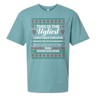 This Is The Ugliest Christmas Sweater Trump Sueded Cloud Jersey T-Shirt