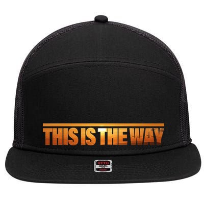 This Is The Way Space Western 7 Panel Mesh Trucker Snapback Hat