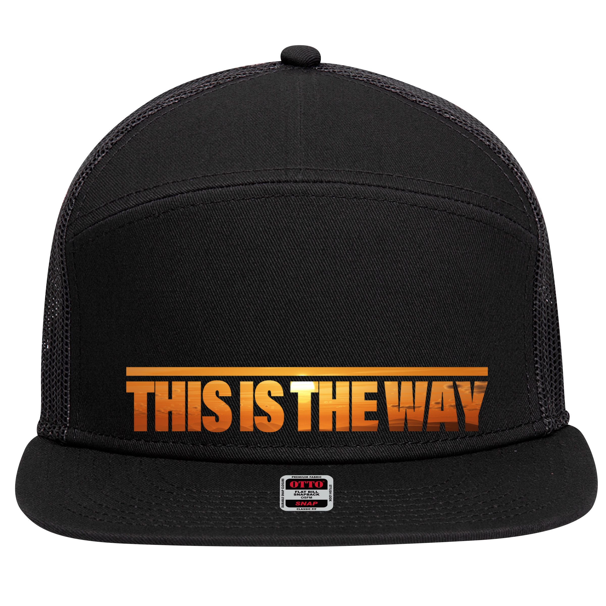 This Is The Way Space Western 7 Panel Mesh Trucker Snapback Hat